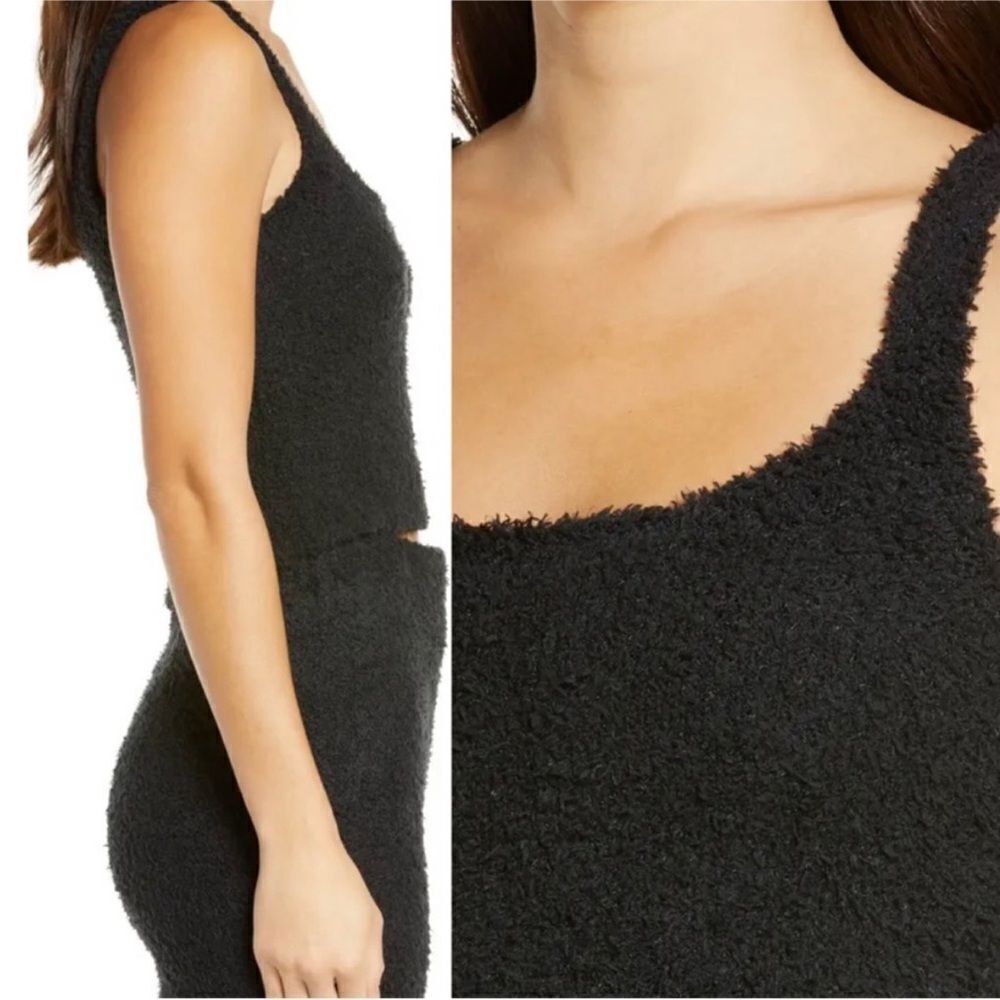 NWT SKIMS COZY KNIT TANK in onyx size L/XL